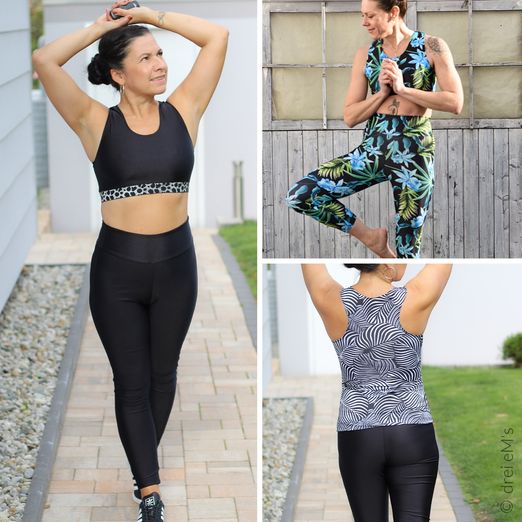 Sportset BH/Top, Leggins ISTRANA - Schnittmuster eBook