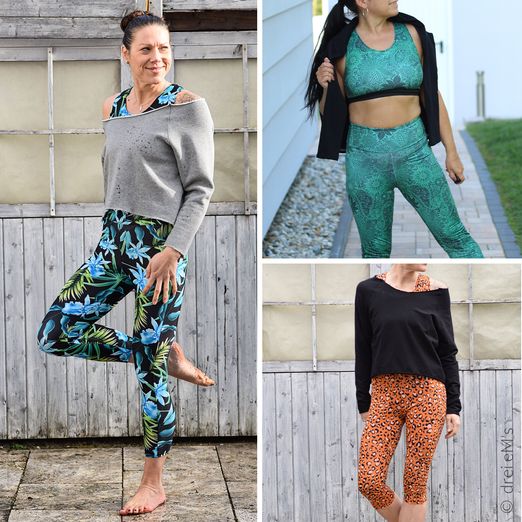 Sportset BH/Top, Leggins, Hoodie ISTRANA  - Schnittmuster eBook