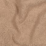 Teddy polaire lisse uni beige clair