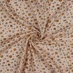 Mousseline de coton - Imprimé numérique Léopard Rose Structure lisse