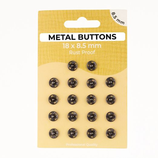 Boutons pression à coudre - 8,5mm - 18 pièces