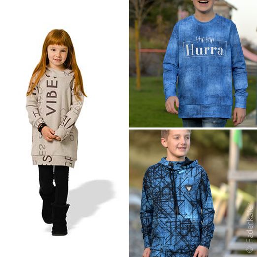 Hoodie - X-te Hoodie Kinder - Schnittmuster eBook
