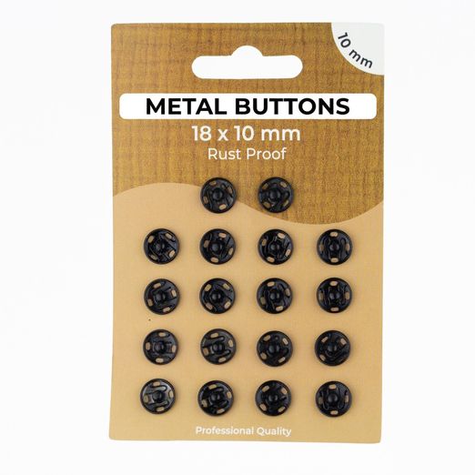 Boutons pression à coudre - 10mm - 18 pièces