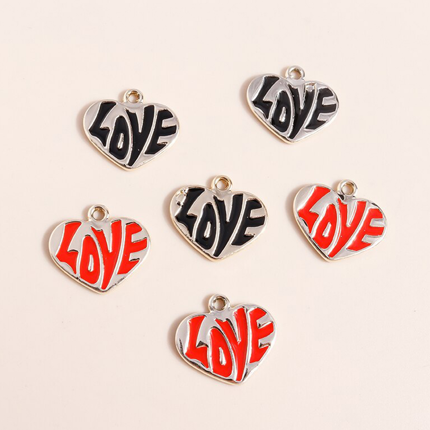 Charm - pendentif - coeur love - 1 pièce-0 Charm - pendentif - coeur love - 1 pièce-0