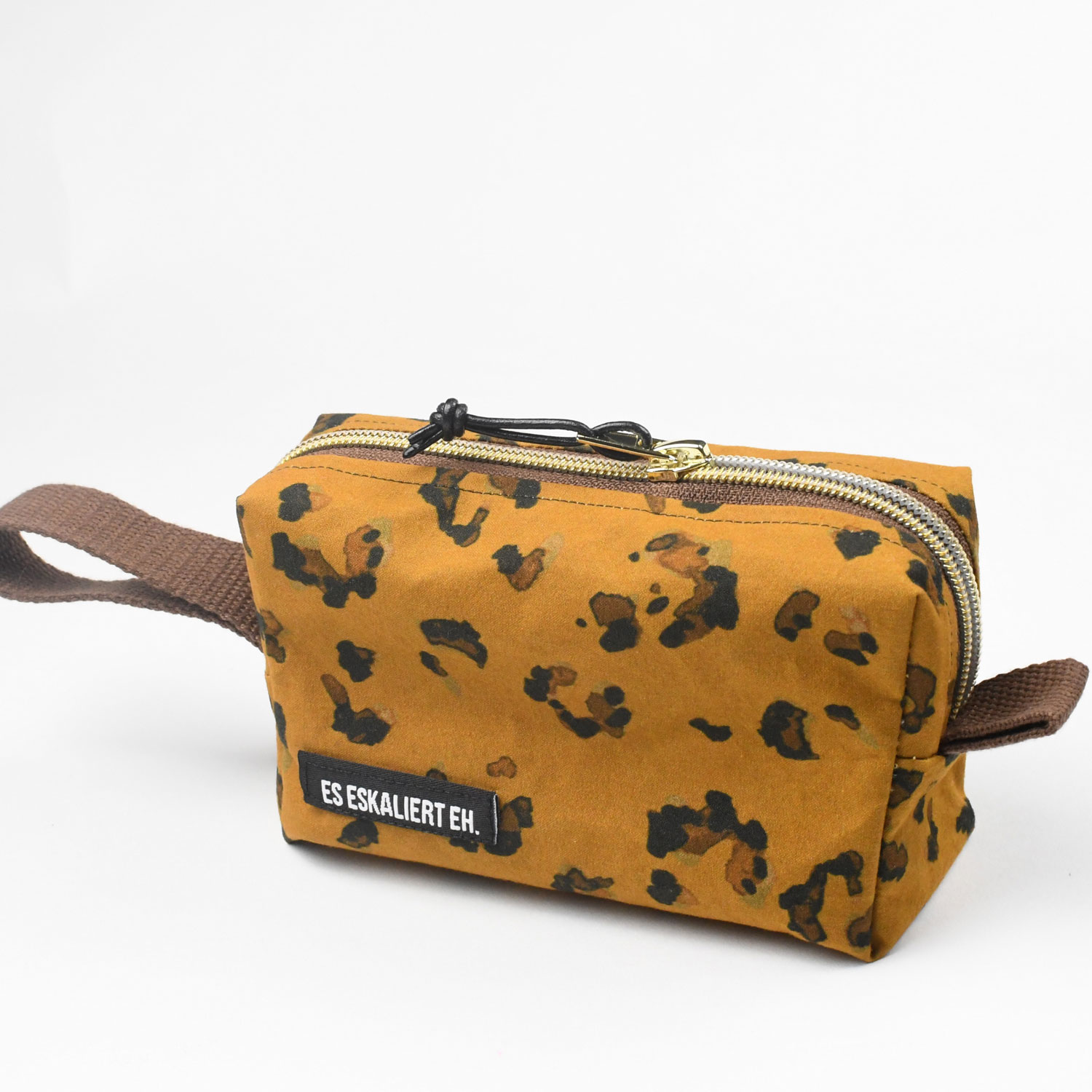 Fox Oilskin light - Leopard Print Ockerbraun-3 Fox Oilskin light - Leopard Print Ockerbraun-3