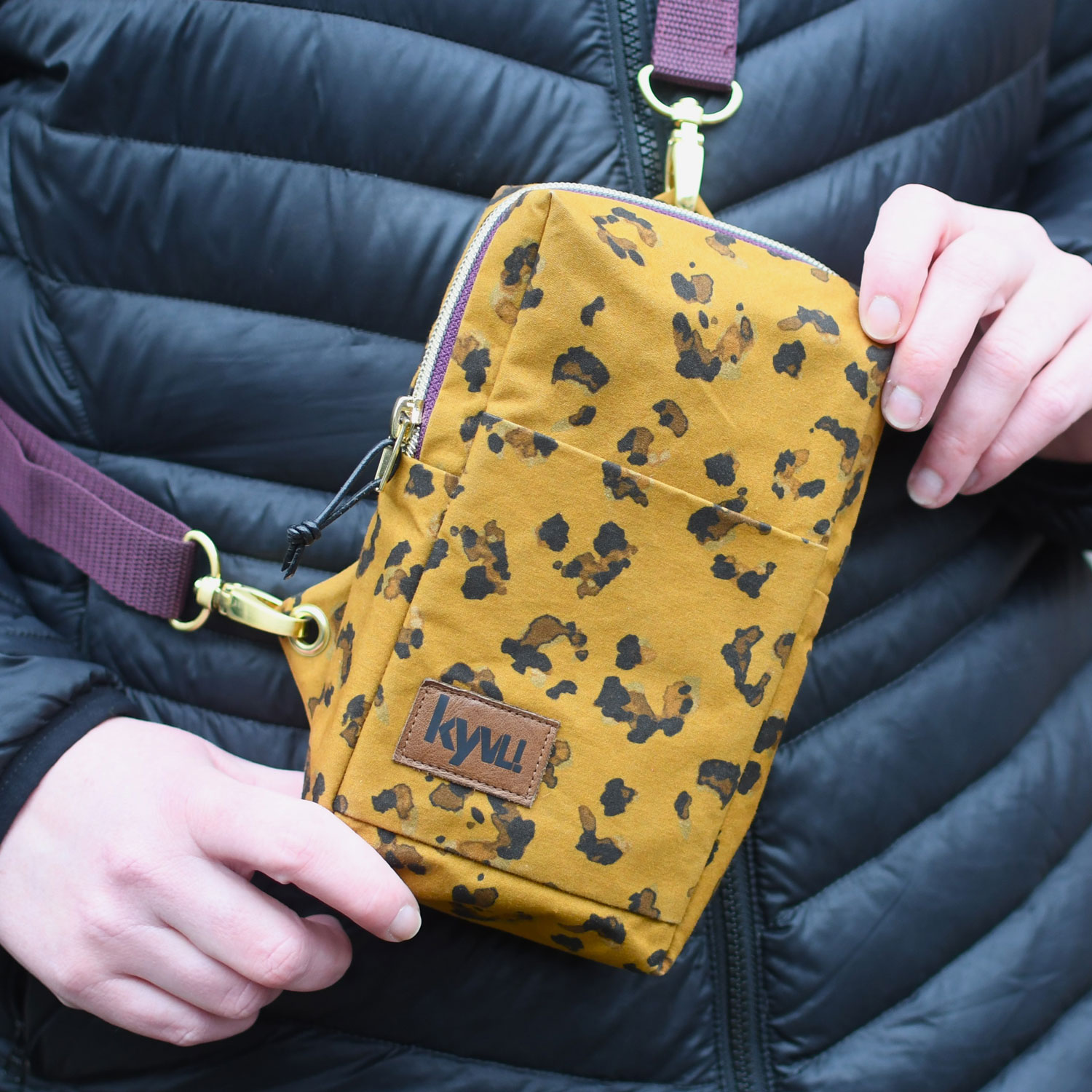 Fox Oilskin light - Leopard Print Ockerbraun-1 Fox Oilskin light - Leopard Print Ockerbraun-1