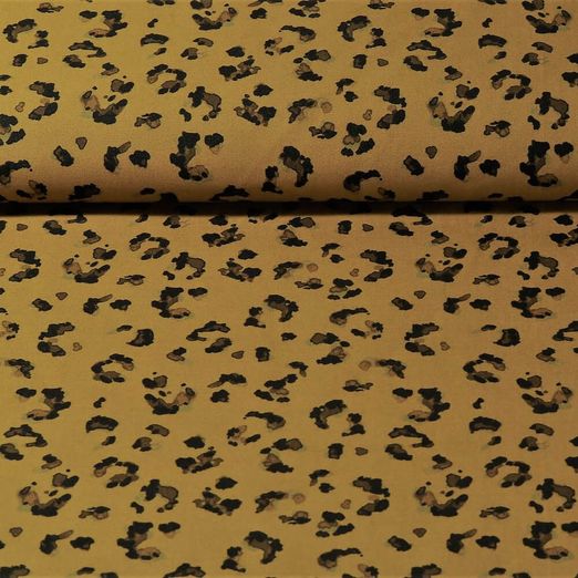 Fox Oilskin light - Leopard Print Ockerbraun