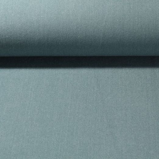 Baumwollcanvas Peter - Dunkelmint Melange