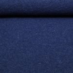 Laine bouillie Waltraud - Bleu marine Uni