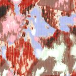 Tissu pour robes et blouses - Peinture Marron