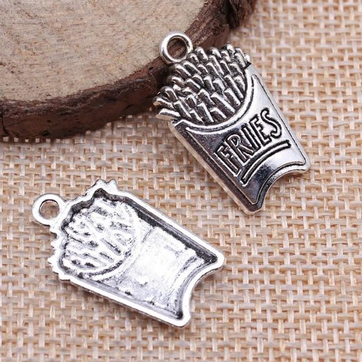 Charm - pendentif - frites - 1 pièce Charm - pendentif - frites - 1 pièce