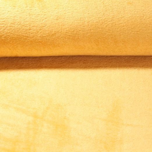 Kuschelfleece Lili - Uni Gelb