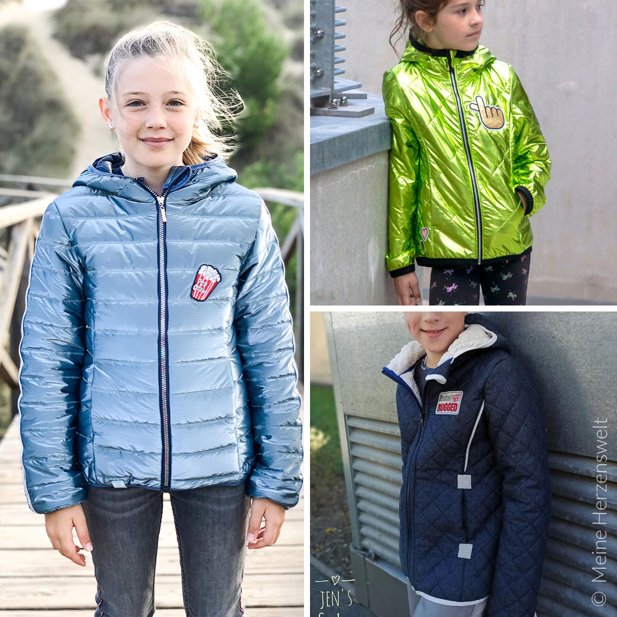 Steppjacke Kinder - deine Vika - Schnittmuster eBook-0 Steppjacke Kinder - deine Vika - Schnittmuster eBook-0