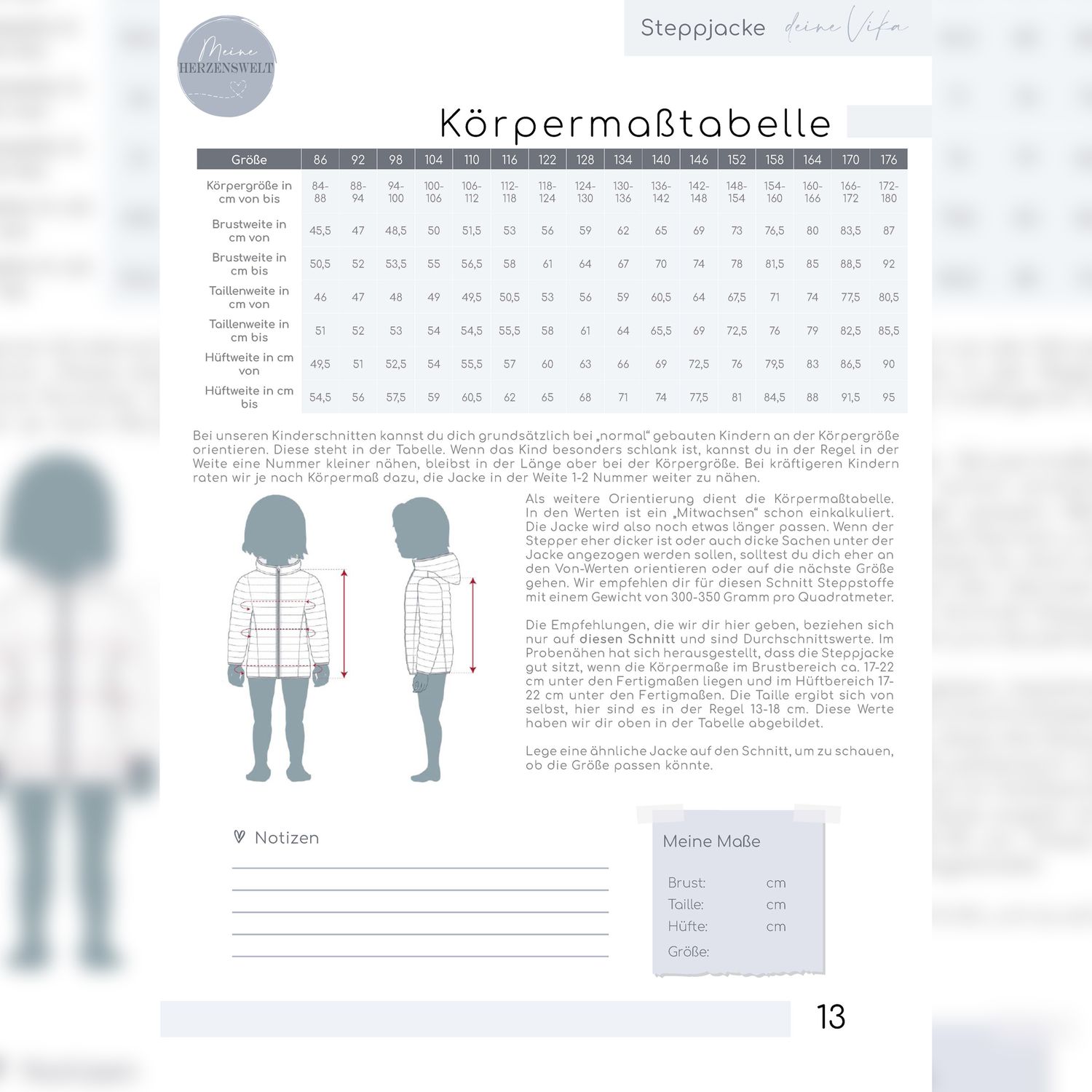 Steppjacke Kinder - deine Vika - Schnittmuster eBook-4 Steppjacke Kinder - deine Vika - Schnittmuster eBook-4