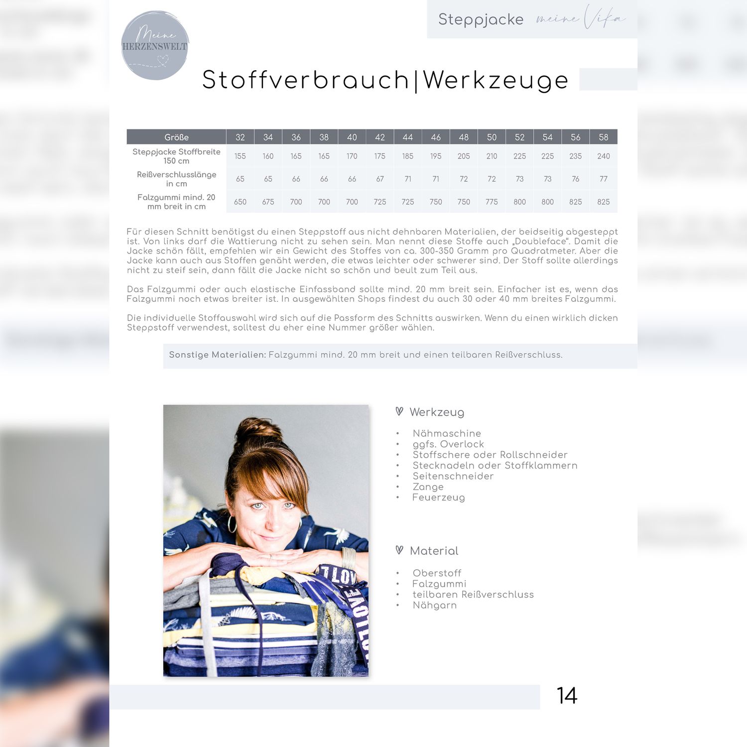Steppjacke Damen - meine Vika - Schnittmuster eBook-4 Steppjacke Damen - meine Vika - Schnittmuster eBook-4