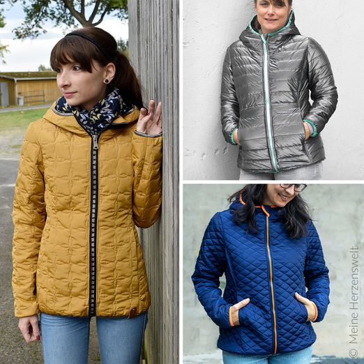Steppjacke Damen - meine Vika - Schnittmuster eBook Steppjacke Damen - meine Vika - Schnittmuster eBook