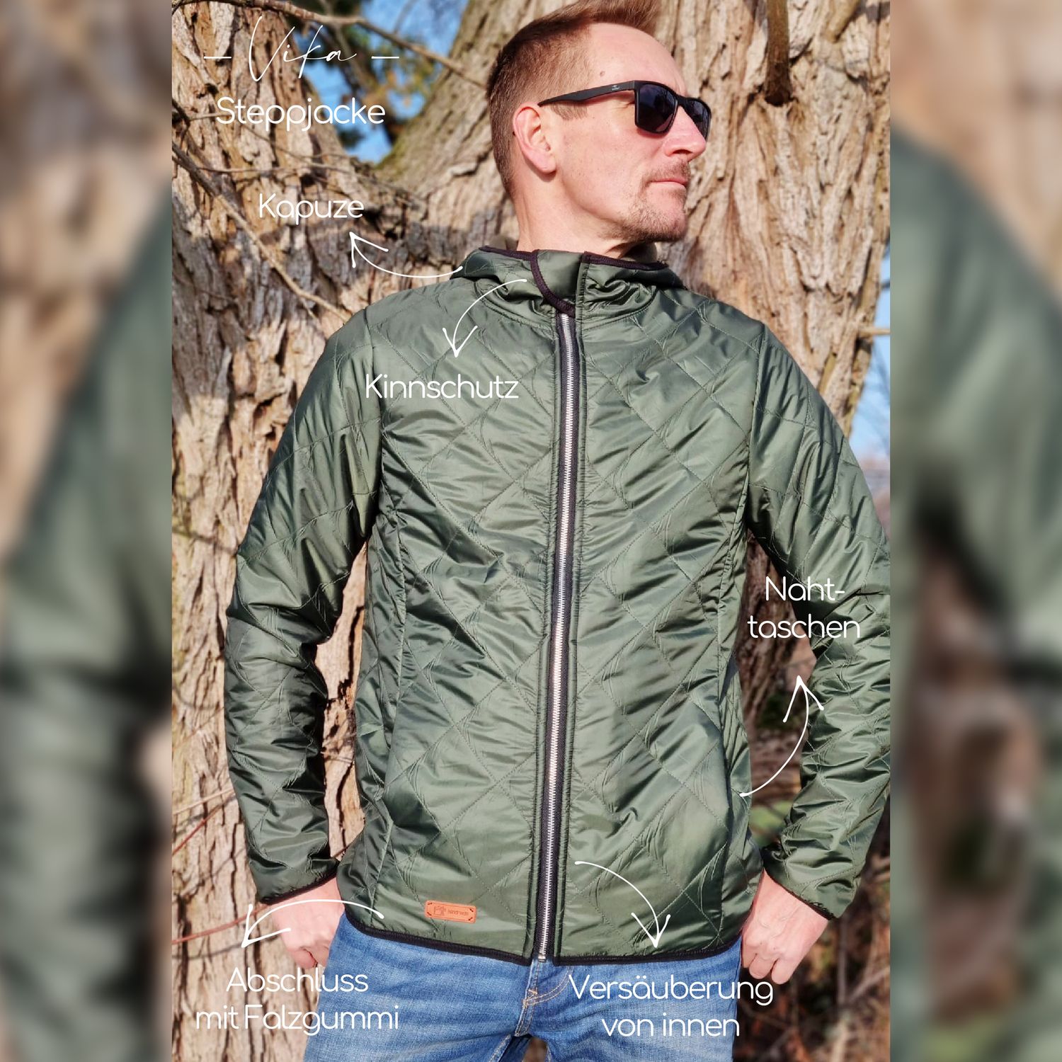 Steppjacke Herren - seine Vika - Schnittmuster eBook-2 Steppjacke Herren - seine Vika - Schnittmuster eBook-2