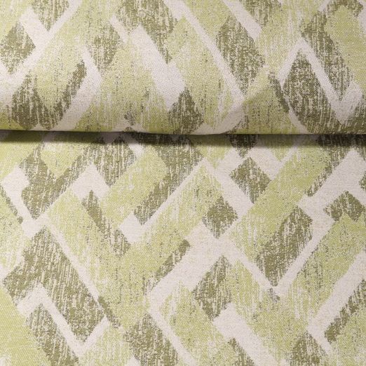 Canvas Jacquard - Rauten Lindgrün