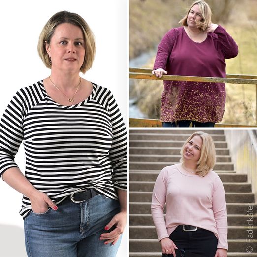 Raglanshirt Damen - Schnittmuster eBook