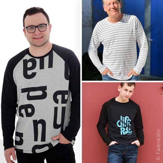 Raglanshirt Herren- Schnittmuster eBook