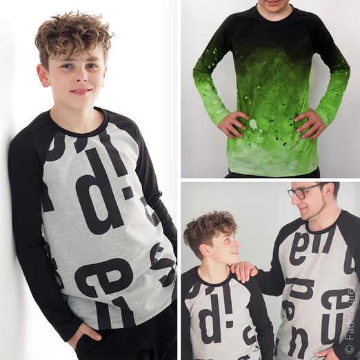 Raglanshirt Kinder - Schnittmuster eBook