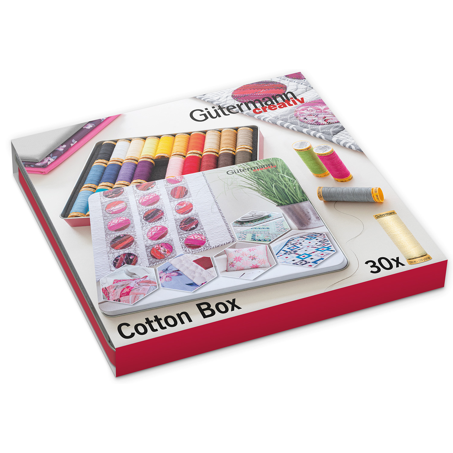 Gütermann Cotton-Box - 30 Spulen á 100m-3 Gütermann Cotton-Box - 30 Spulen á 100m-3