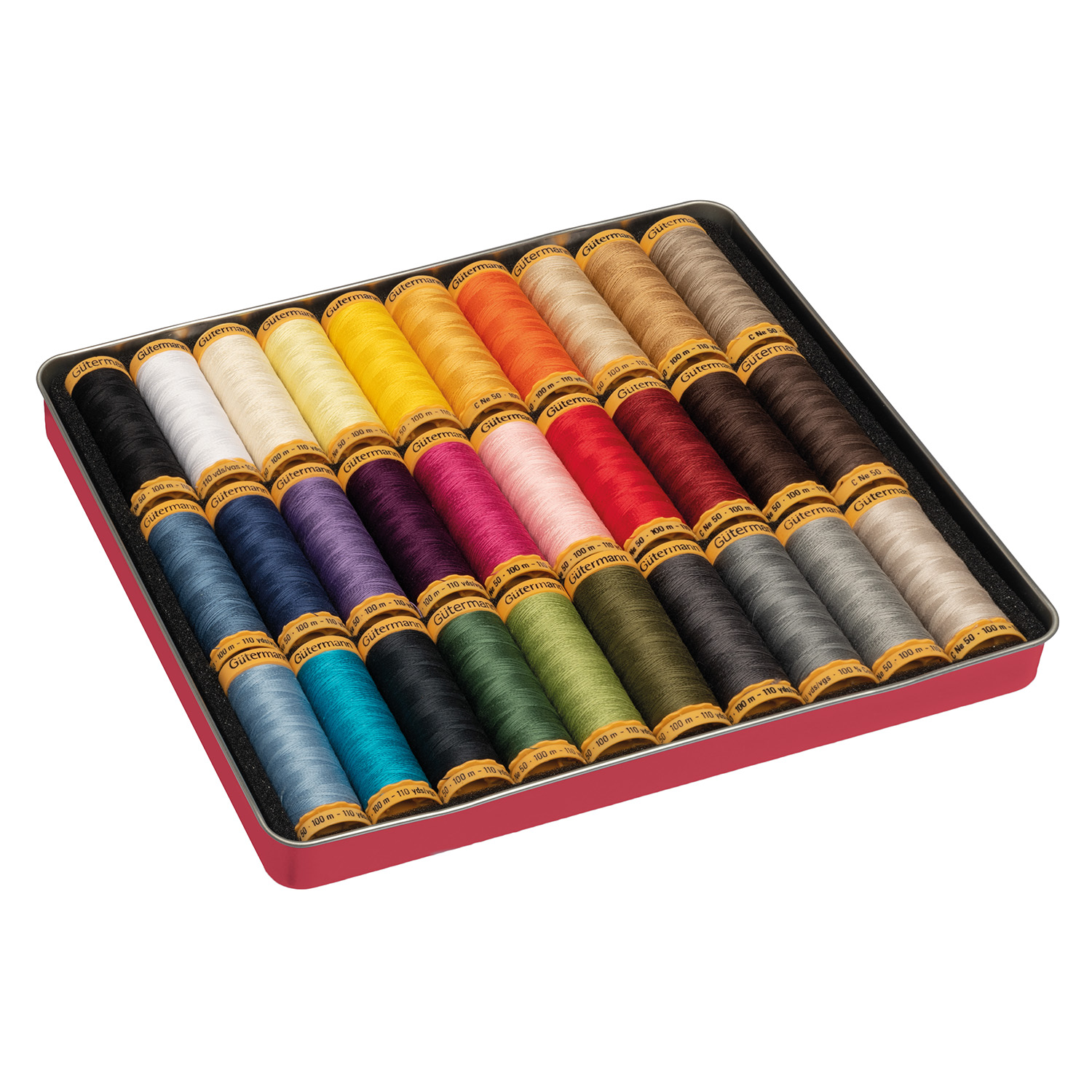Gütermann Cotton-Box - 30 Spulen á 100m-1 Gütermann Cotton-Box - 30 Spulen á 100m-1