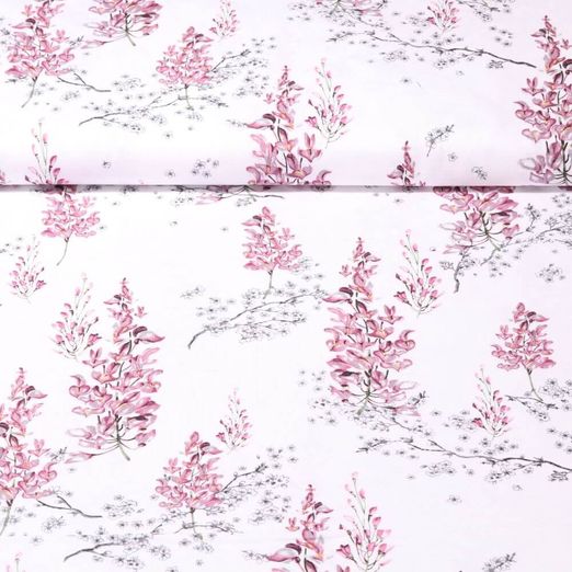 Gütermann Coton - Most Beautiful Fleur lilas Blanc