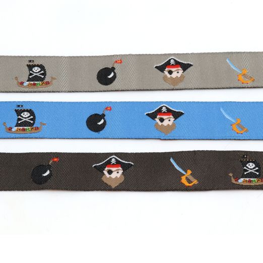 Webband Piraten- 15mm - Meterware