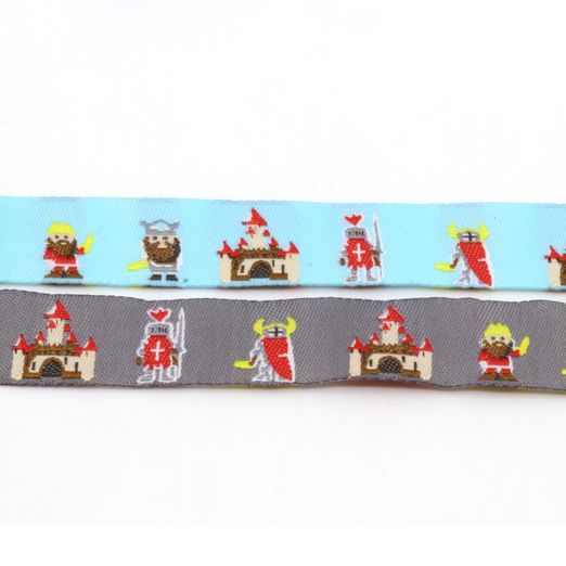 Ruban tissé Chevalier - 15mm - Au mètre Ruban tissé Chevalier - 15mm - Au mètre