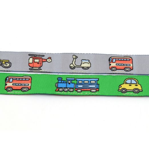 Webband Kleine Fahrzeuge- 15mm - Meterware Webband Kleine Fahrzeuge- 15mm - Meterware