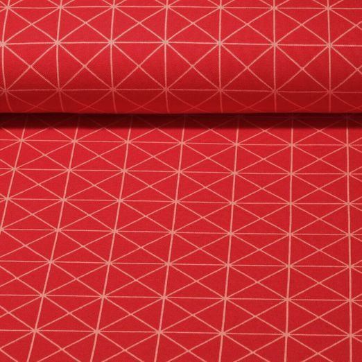 Sweat - Hamburger Liebe Jacquard Wonderland CROSS SQUARE Rot