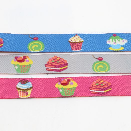 Webband Kuchen- 15mm - Meterware Webband Kuchen- 15mm - Meterware