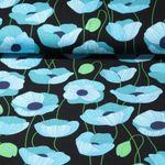 Jersey - Hamburger Liebe Wonderland Poppies Noir