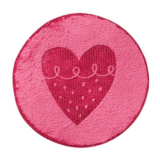 Ecusson thermocollant Coeur rose vif Ecusson thermocollant Coeur rose vif