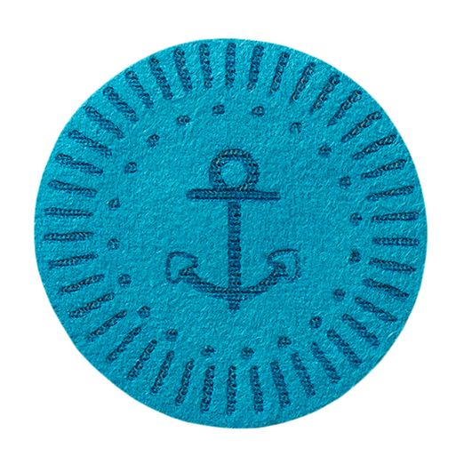 Ecusson thermocollant Ancre bleue