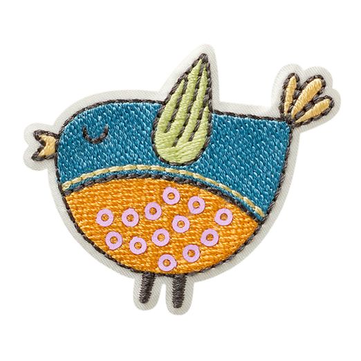 Ecusson thermocollant Oiseau à paillettes Ecusson thermocollant Oiseau à paillettes