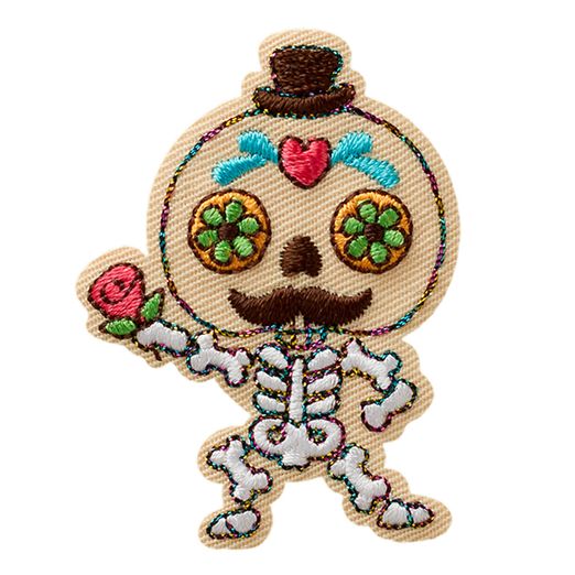 Ecusson thermocollant Squelette muertos Ecusson thermocollant Squelette muertos