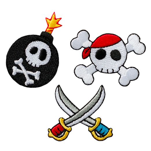 Ecusson thermocollant Pirates Trio Ecusson thermocollant Pirates Trio