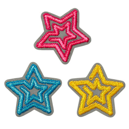 Ecusson thermocollant Etoiles réfléchissantes Ecusson thermocollant Etoiles réfléchissantes