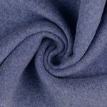 Bio-Baumwollfleece - Doubleface Jeansblau Melange Bio-Baumwollfleece - Doubleface Jeansblau Melange