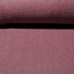 Polaire coton bio Heidi - Double face - bordeaux mélange