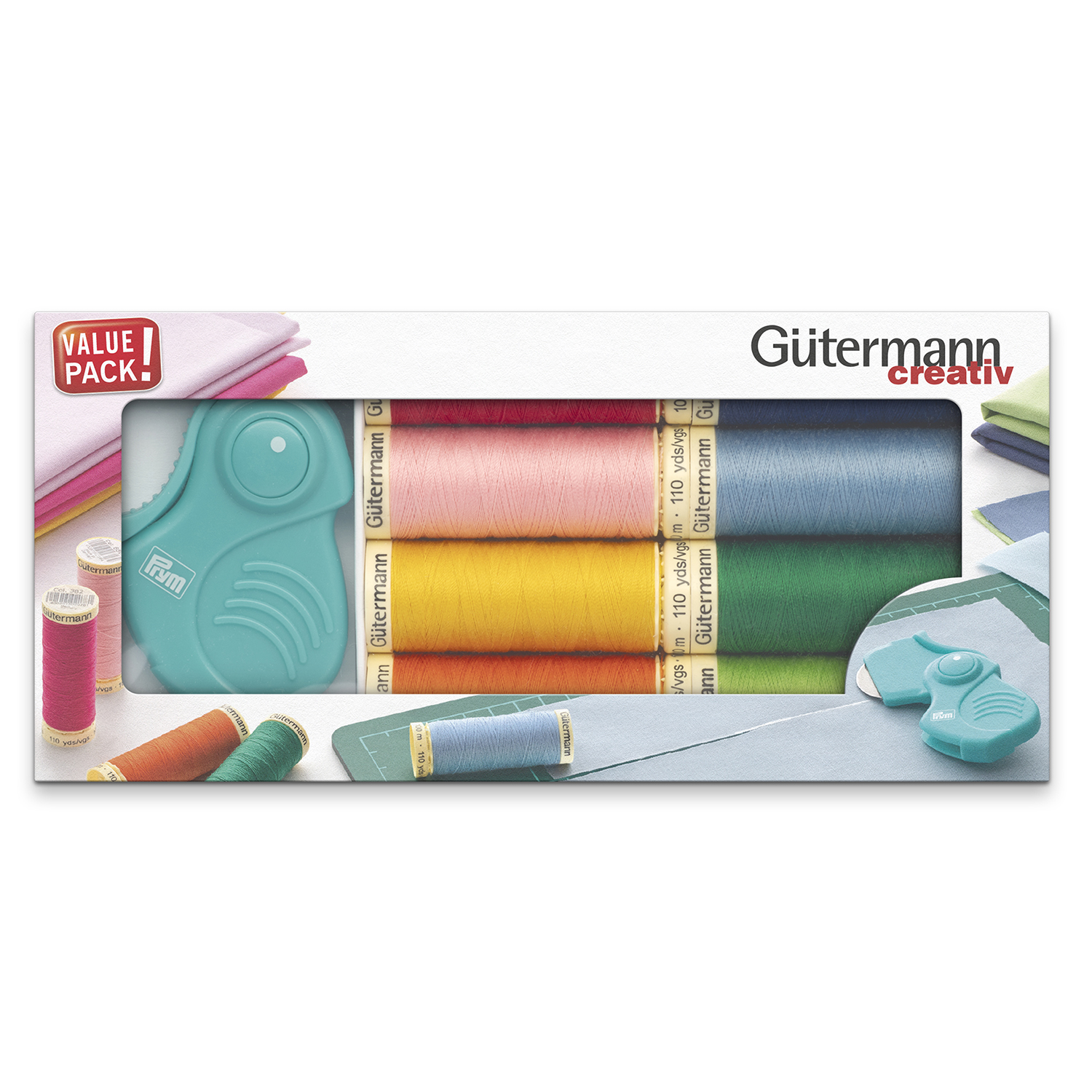 Gütermann Allesnäher Set mit PRYM Klapprollschneider-1 Gütermann Allesnäher Set mit PRYM Klapprollschneider-1