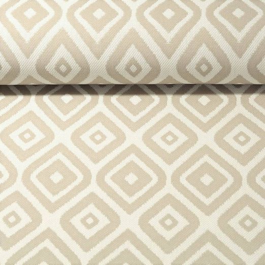 Outdoorstoff - Ikat Jacquard Doubleface Beige
