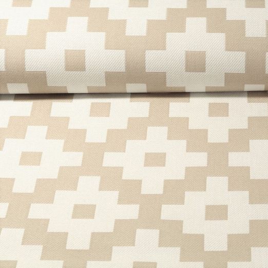 Tissu d´extérieur - Aztek Jacquard Double face Beige