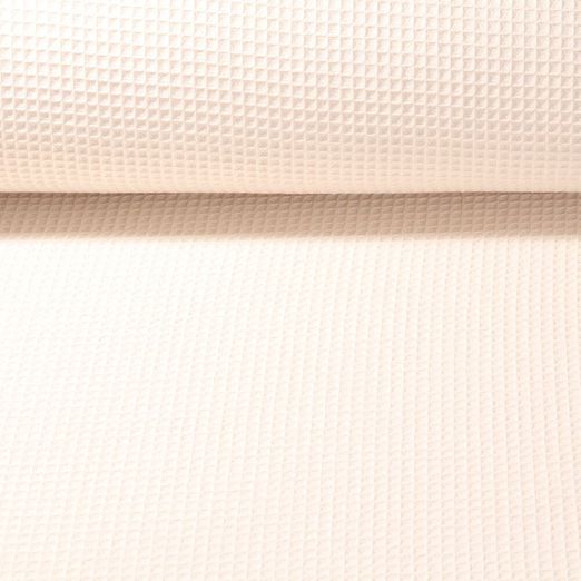 Waffelpique Jacquard Honey - Ecru
