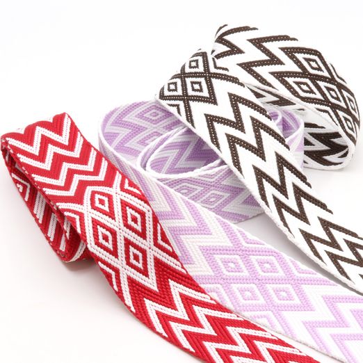 Gurtband 38mm "ZickZack" - Meterware