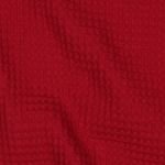 Wafel piqué - Uni rood