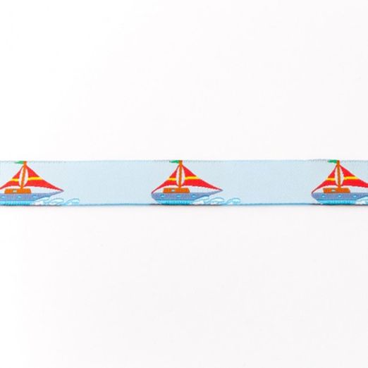 Webband 'Segelboot' 15mm Webband 'Segelboot' 15mm