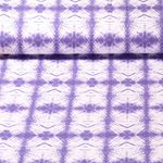 Sweat été - French Terry Batik Lilas Structure bouclée